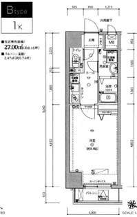 ジェノヴィア西新宿グリーンウォール【302号室号室】の間取り