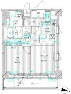メインステージ高円寺【507号室号室】の間取り