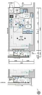 メインステージ若松河田【7階】の間取り