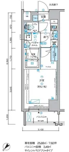 メインステージ小竹向原【4階】の間取り