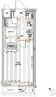 メインステージ赤塚【109号室号室】の間取り