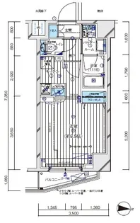 メインステージ板橋EAST【208号室号室】の間取り