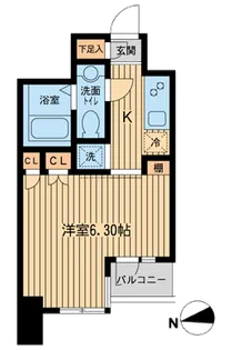 KDXレジデンス東新宿【7階】の間取り