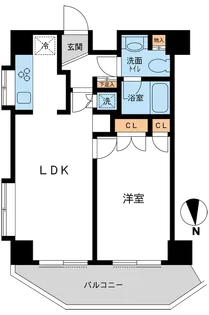 スペーシア池尻大橋【7階】の間取り