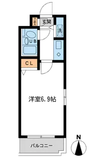 ハーモニー上北沢【1階】の間取り