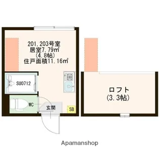 SUNNY PLACE【203号室号室】の間取り