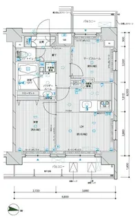 メインステージ王子Ⅱ【9階】の間取り