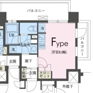 ガレリア東新宿【9階】の間取り