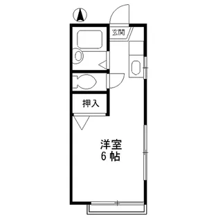 アパート松毬【2階】の間取り