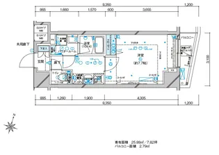 メインステージ板橋本町駅前Ⅱ【206号室号室】の間取り
