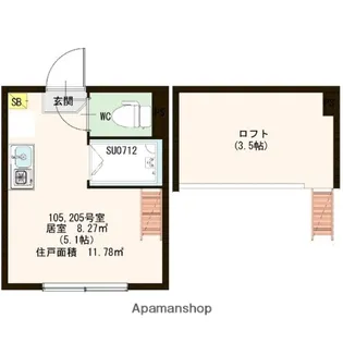 ハーモニーテラス上池袋Ⅱ【2階】の間取り