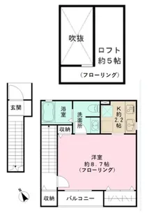グランヴィスタ四ツ谷【2階】の間取り