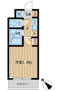 ザ・パーククロス市ヶ谷【0311号室】の間取り