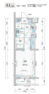 メインステージ上板橋【301号室号室】の間取り