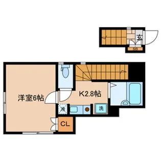 アンシャンテ浜田山【2階】の間取り