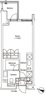 カスタリア新宿夏目坂【3階】の間取り