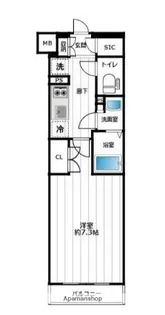 イアース新宿中井【3階】の間取り