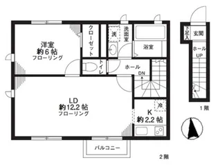 グリーンコーポ武蔵関【2階】の間取り