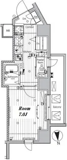 メイクスデザイン神楽坂【10階】の間取り