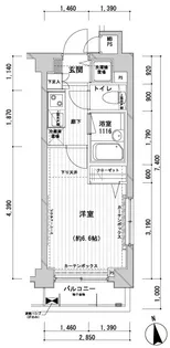 メインステージ桜上水【307号室号室】の間取り