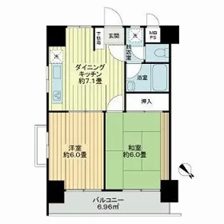 ハイネス巣鴨【5階】の間取り