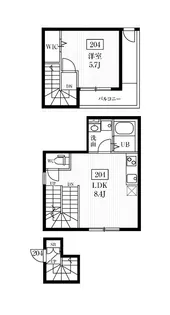 ミハス新高円寺【2階】の間取り