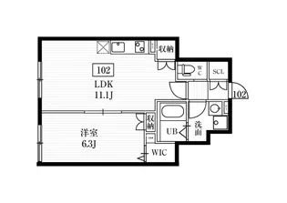 ミハス目白【1階】の間取り