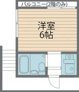 ポルシェ板橋大谷口【101号室号室】の間取り