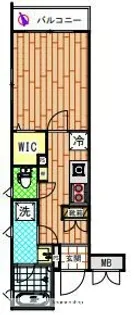 アリーチェ新江古田【101号室】の間取り