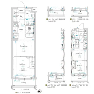 ラティエラ滝野川【3階】の間取り