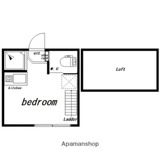 K1新宿【205号室号室】の間取り