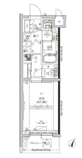 クレイシア新宿ノース【3階】の間取り