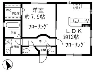 タカホアパートメント【1階】の間取り