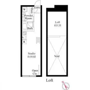 フロンティアコンフォート板橋ときわ台【5階】の間取り