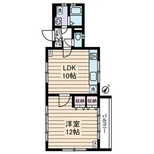 ABODE AZABU【2階】の間取り