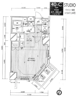フィールA渋谷【12階】の間取り
