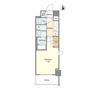 エムレジデンス中野坂上【7階】の間取り