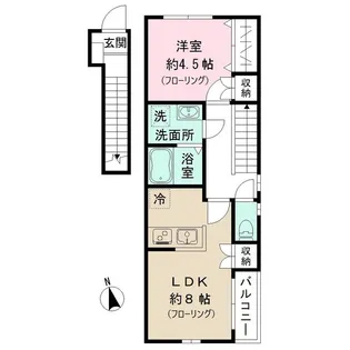 RIZ大京町【2階】の間取り