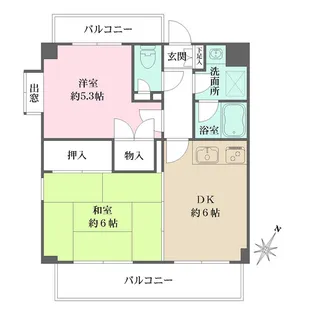 プレステージ石神井公園【2階】の間取り