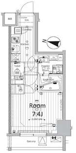 メイクス新中野アジールコート【1階】の間取り