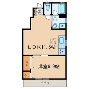 ST.NORTH(セントノース)【1階】の間取り