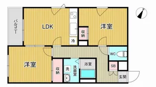 クレドール富久【2階】の間取り