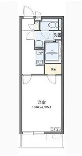 ヴィアロ谷原レジデンス【3階】の間取り