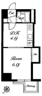 余丁町ダイカンプラザ【3階】の間取り