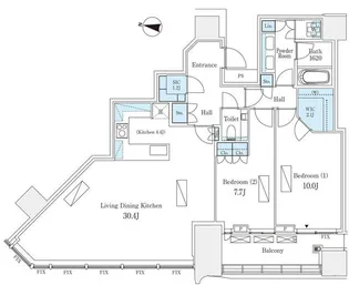 パークコート渋谷ザタワー【36階】の間取り