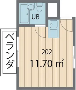 ポルシェ世田谷駒沢AB棟【2階】の間取り