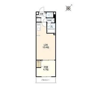 ウェルスクエアイズム千駄ヶ谷【2階】の間取り