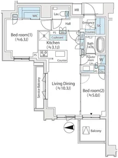 グランツオーベル中野【3階】の間取り