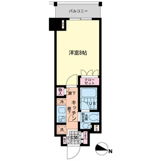 エスティメゾン赤羽【706号室号室】の間取り