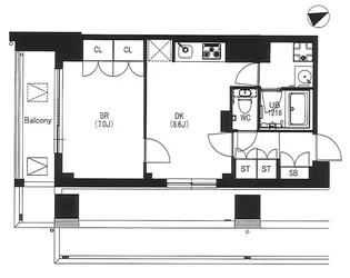 エスティメゾン中野【4階】の間取り